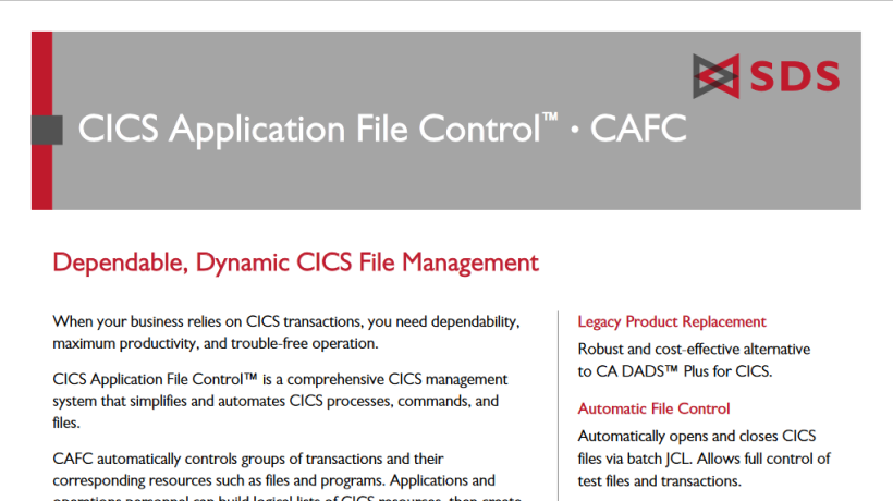 CAFC Datasheet