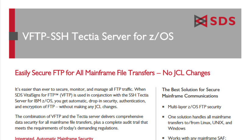 VFTP-SSH Datasheet
