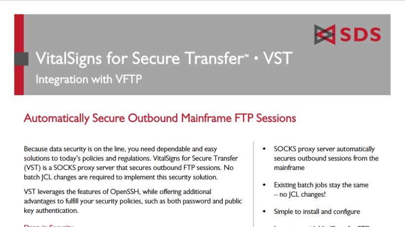 VST Datasheet